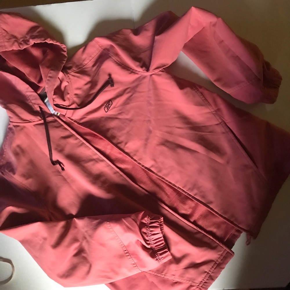 Reebok Dusty Rose Pink Windbreaker M